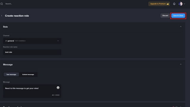 mee6ని సేవ్ చేసి మూసివేయండి